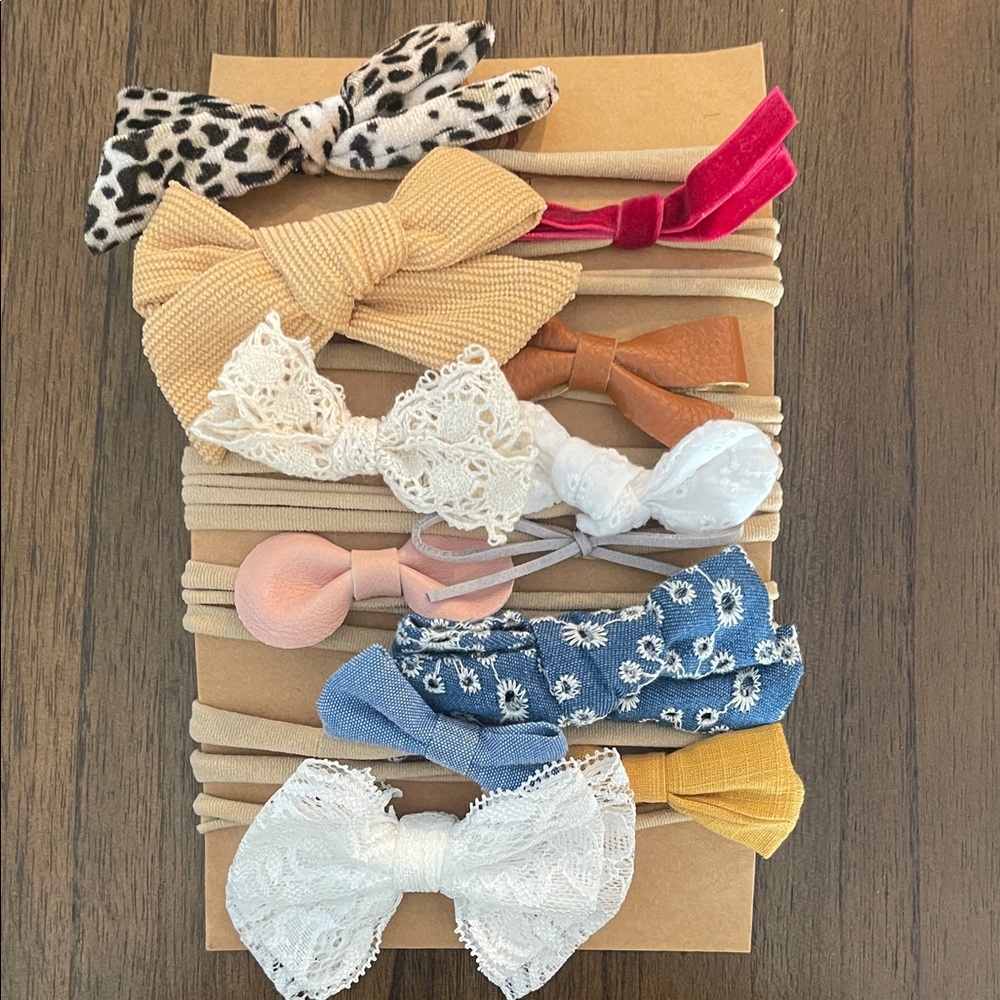 Assorted Bow Headbands for baby or toddler